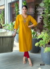 Five Star Vol 3 By Vaniska Vatican Silk Embroidery Online Long Kurtis Wholesale